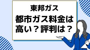 東邦ガスの都市ガス料金は高い?評判は?ひとり暮らしにおすすめ?