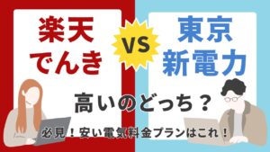 楽天電気は市場連動型で本当に安いのか!? 東京電力で徹底比較！